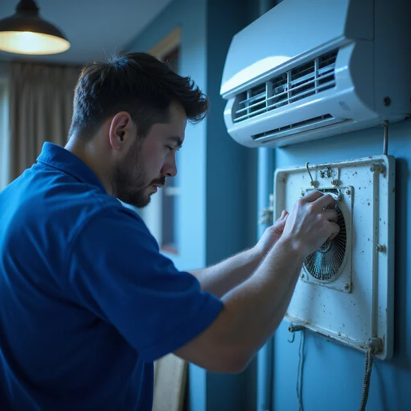 Coil diagnostic during aircond visit